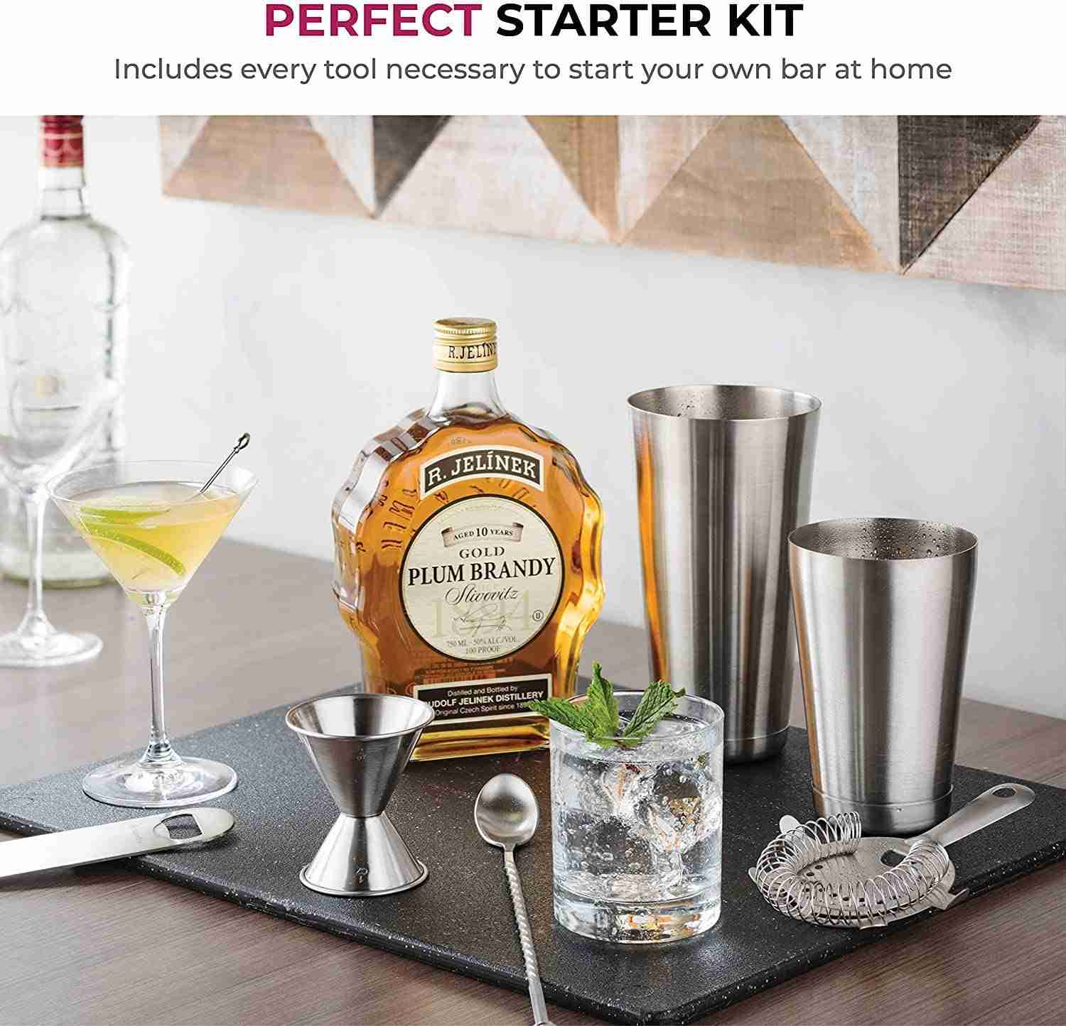 Premium Cocktail Shaker Bar Tools Set