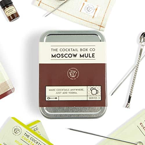 Moscow Mule Cocktail Kit - The Cocktail Box Co. Premium Cocktail Kits - Make Hand Crafted Cocktails. Great gift for any cocktail lover and makes the perfect travel companion! (1 Kit)