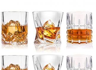 Whiskey Glasses-Premium 10, 11 OZ Scotch Glasses Set of 6 /Old Fashioned Whiskey Glasses/Style Glassware for Bourbon/Rum glasses/Bar Tumbler Whiskey Glasses(Mixed)
