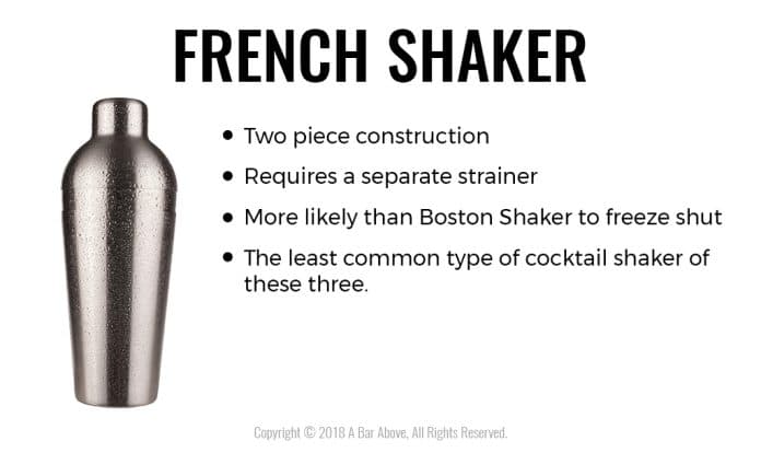 what are the different types of cocktail shakers available 3