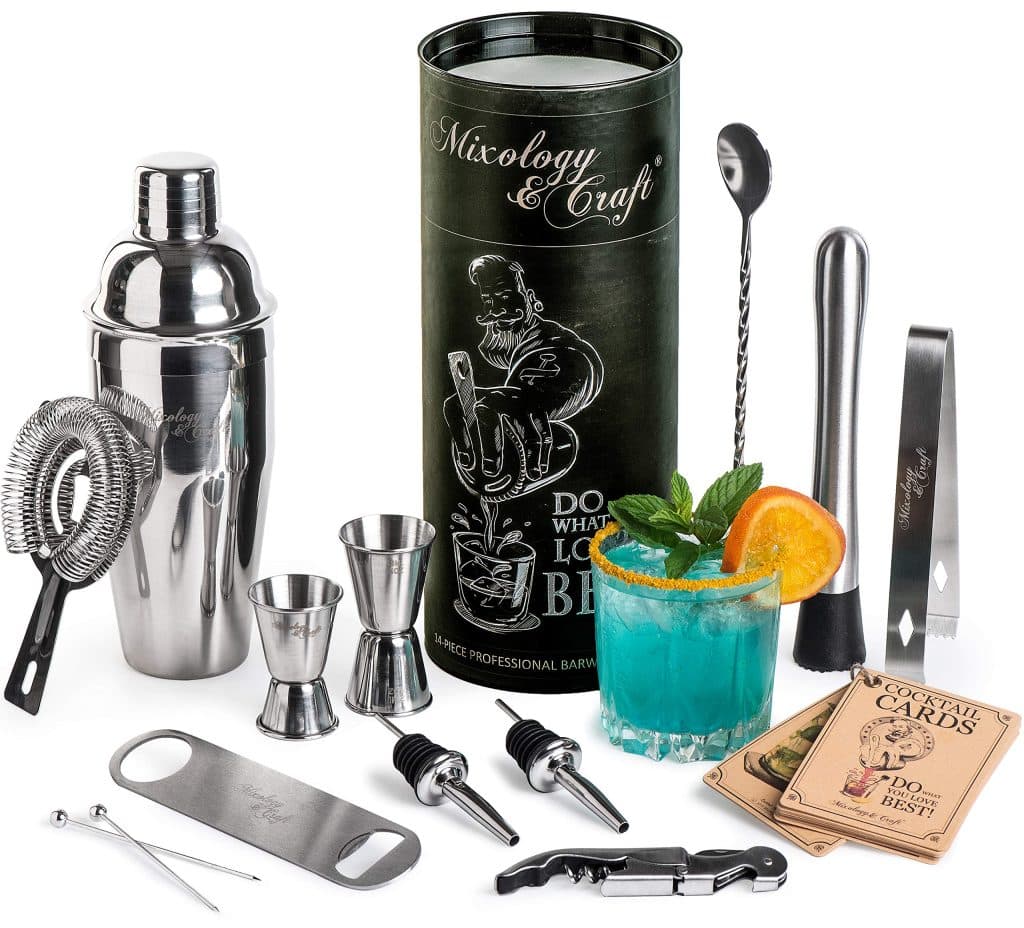 Comprehensive Home Bar Kit - Mixology Tools  Glassware