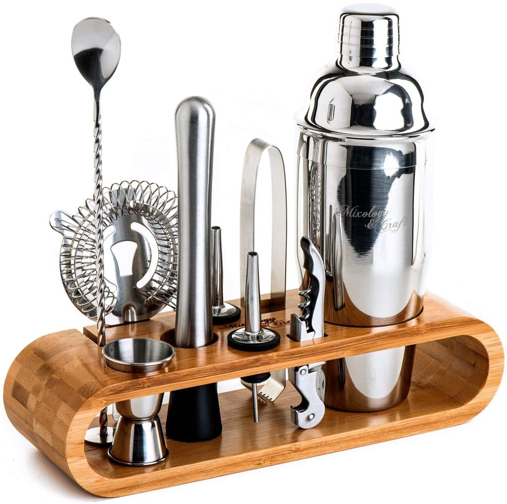 Comprehensive Home Bar Kit - Mixology Tools  Glassware