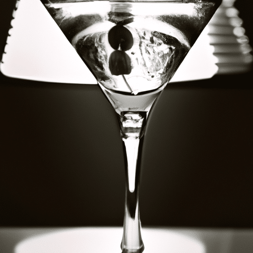 crystal cocktail glasses for serving chilled martinis
