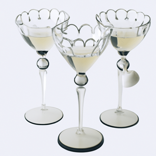 vintage cocktail wine glasses for retro style events
