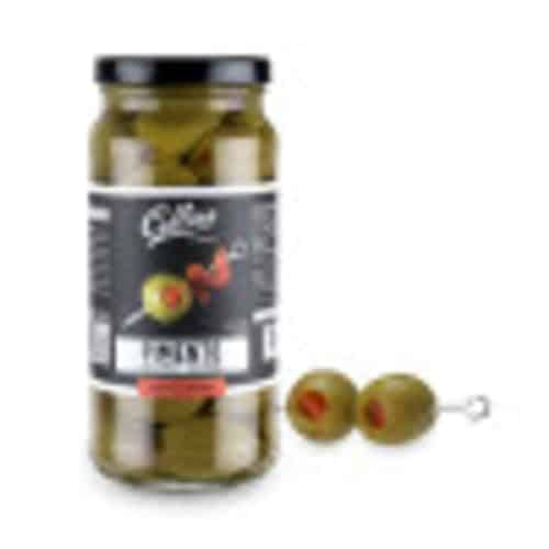 Collins Pimento Stuffed Olives - Gourmet Cocktail Olives - Spanish Queen Olives with Pimento Pepper, Dirty Martini cocktail and Condiment Olives 4.5oz