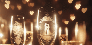 etched glassware favors for wedding guests 2