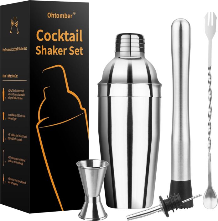 ohtomber cocktail shaker bartender kit review