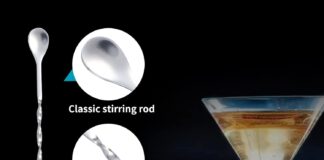 10 inch 8 inch stainless steel cocktail muddler with 2 mixing spoon home bar tool set for making creating delicious moji 3