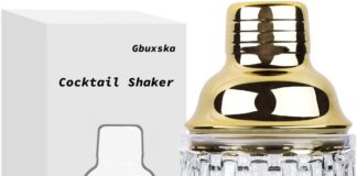 gbuxska glass cocktail shaker set review