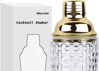 gbuxska glass cocktail shaker set review