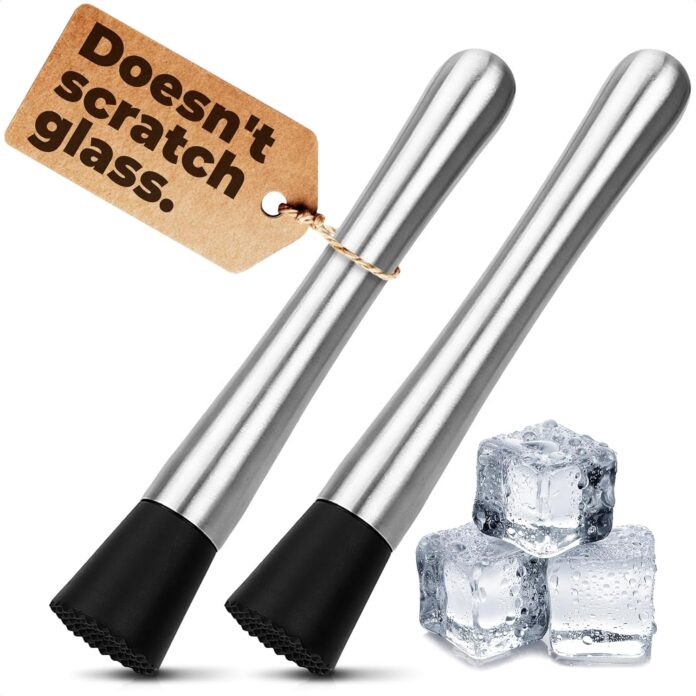 stainless steel stir spoon muddler for cocktails set muddler old fashioned cocktail kit ice crusher bar spoon cocktail m 2