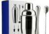 barware set 6pc stainless steel professional bar tools for drink mixing home bar party silver 24oz 851111
