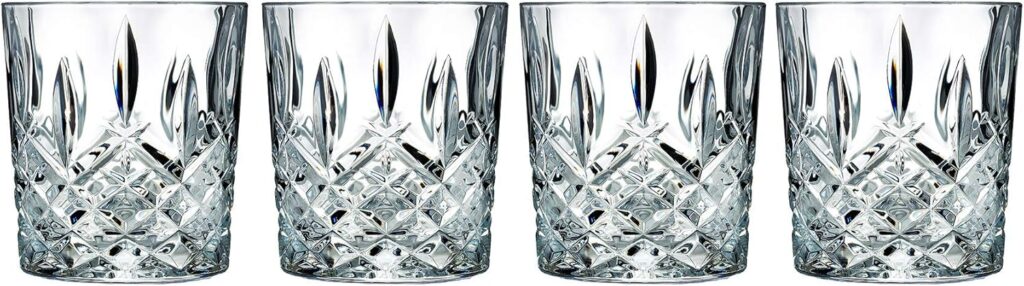 Marquis by Waterford Markham Double Old Fashion Set of 4, 11 oz, Clear